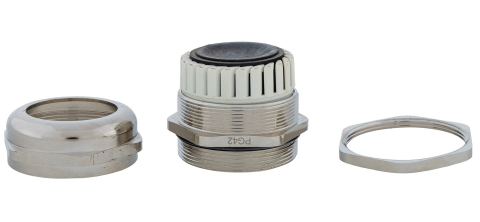 Presetupa metalica PG42 din alama nichelata diametru 32 - 38 mm IP68 [4]