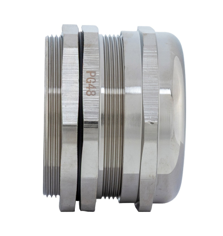 Presetupa metalica PG48 din alama nichelata pentru cablu cu diametru 37 - 44 mm IP68 [1]