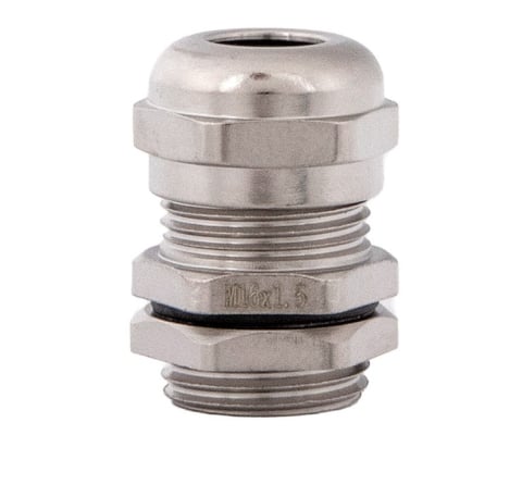Accesorii tablouri electrice - Presetupa metrica M16 din metal alama nichelata diametru 4-8mm IP68