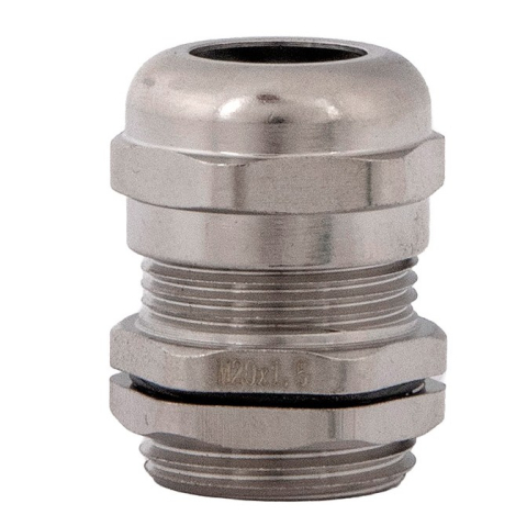 Accesorii tablouri electrice - Presetupa metrica M20 din metal alama nichelata diametru 6-12mm IP68