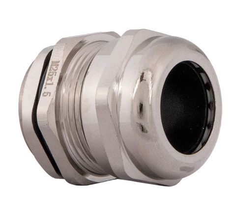 Presetupa metrica M25 din metal alama nichelata diametru 13-18mm IP68 [3]