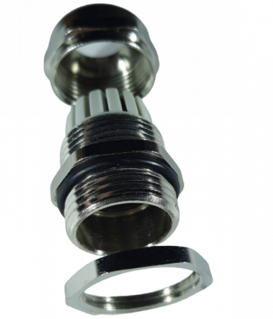 Presetupa metrica M40 din metal alama nichelata diametru 22-32mm IP68 [2]