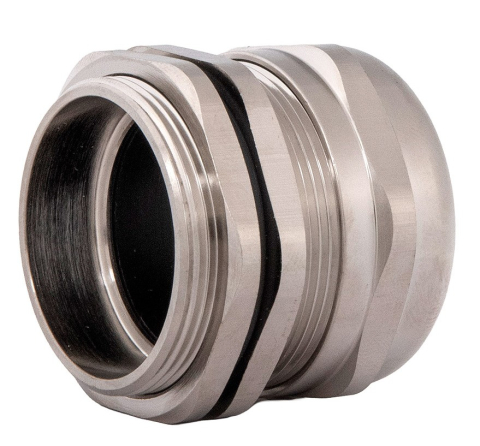 Presetupa metrica M40 din metal alama nichelata diametru 22-32mm IP68 [2]