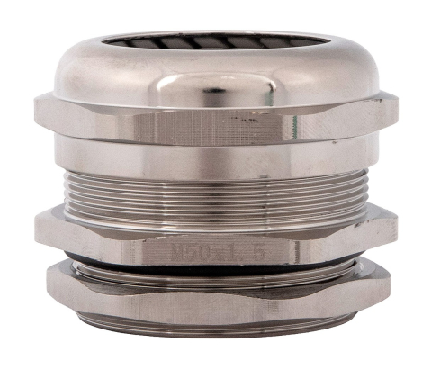 Accesorii tablouri electrice - Presetupa metrica M50 din metal alama nichelata diametru 32-38mm IP68