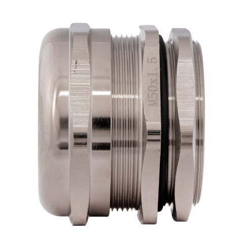 Presetupa metrica M50 din metal alama nichelata diametru 32-38mm IP68 [1]