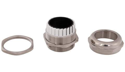 Presetupa metrica M50 din metal alama nichelata diametru 32-38mm IP68 [4]
