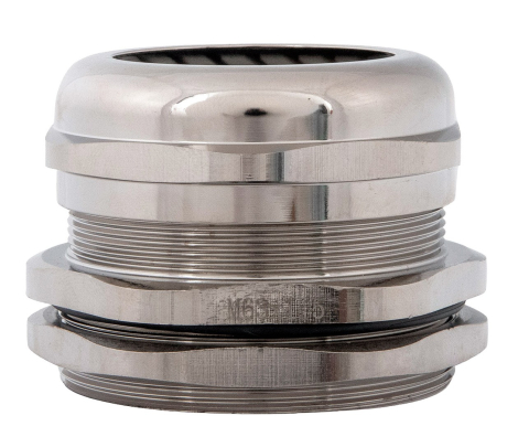 Accesorii tablouri electrice - Presetupa metrica M63 din metal alama nichelata diametru 37-44mm IP68
