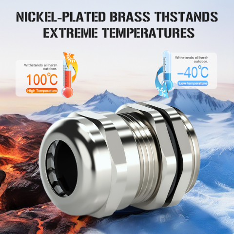 Presetupa metrica M63 din metal alama nichelata diametru 37-44mm IP68 [9]