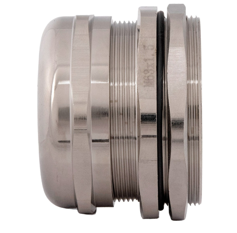 Presetupa metrica M63 din metal alama nichelata diametru 37-44mm IP68 [1]