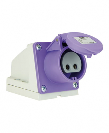 Priza industriala CEE 2 poli 24V 16A aplicata IP44 [1]