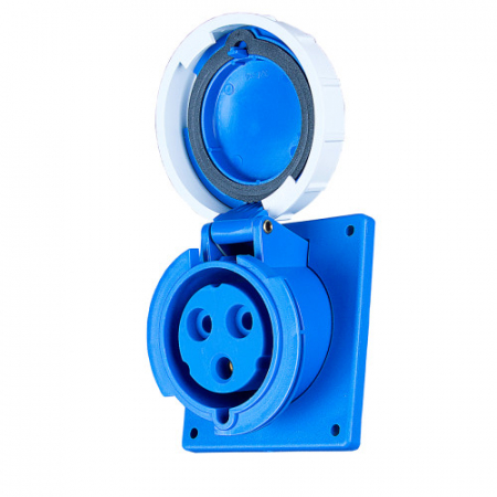 Priza monofazica incastrabila 3 poli 2P+E 32A 230V AC 50/60Hz IP67 [2]
