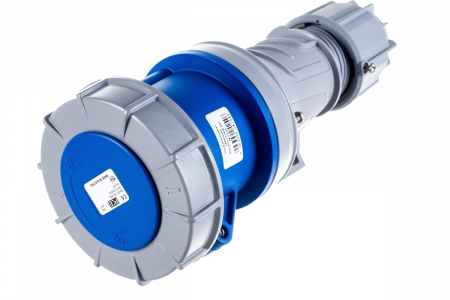 Priza monofazica mobila pe cablu 3 poli 63A 1P+N+E 6h CEE 230V IP67 [1]