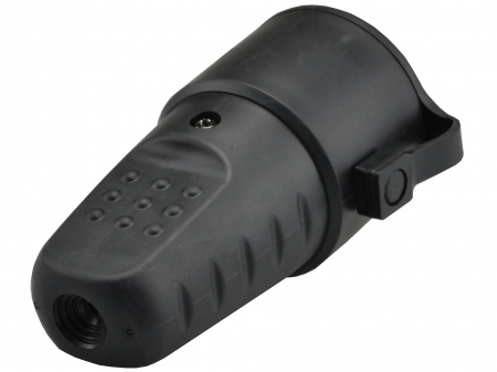 Priza neagra cupla cauciucata schuko 16A 250V cu capac IP44 [2]