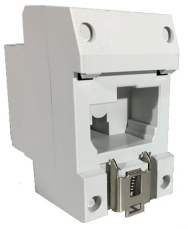 Priza schuko modulara pe sina DIN omega 16A 250V 2P+F IP30 45x45 cu protectie copii [1]