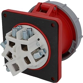 Priza trifazica 5 poli 125A 3P+N+E incastrabila ST oblica 6h CEE 380V IP67 [3]