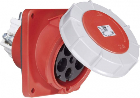 Priza trifazica 5 poli 125A 3P+N+E incastrabila ST oblica 6h CEE 380V IP67 [2]