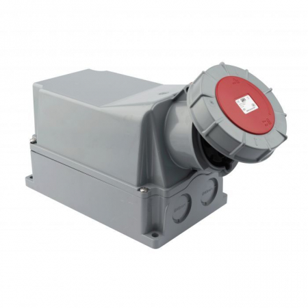 Priza trifazica aplicata 5 poli 125A 3P+N+E 6h CEE 380V IP67 [4]