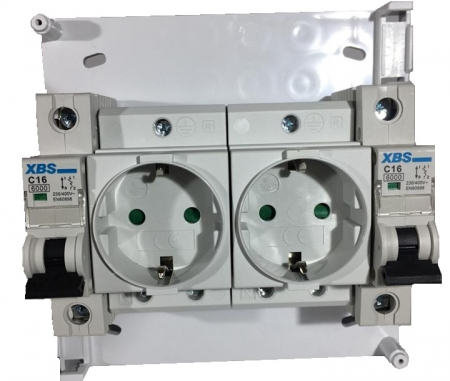 Prize aplicate schuko, cu protectie copii si doua sigurante 1 pol 16A IP20 [2]