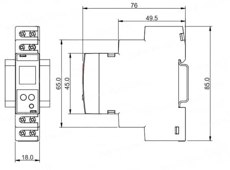 Programator digital multifunctional pentru interval de timp afisaj LCD 3 cifre alimentare 24-240V AC/DC [9]