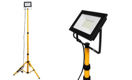 Proiector LED pe stativ trepied 1 x 50W 5500K IP65 1.8 metri si cablu 3 metri [1]
