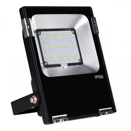 Proiectoare - Reflector LED Mi-Light MiBoxer 20W 2300ln negru reglabil DIM+RGB+CCT IP65 FUTT04 2.4GHz 16 milioane de culori, ajustare intensitate lumina si temperatura de culoare, saturatie culoare si control 30m