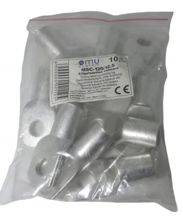 Set 10 bucati papuci cupru stanat 120mm² cu gaura de 12mm [1]