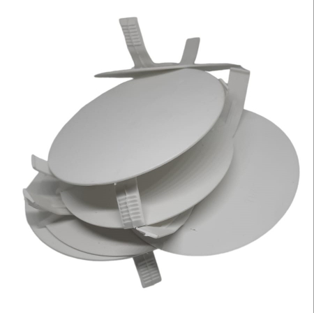 Doze din plastic - Set 10 capace cu urechi 80mm din plastic pentru doza de ramificatie