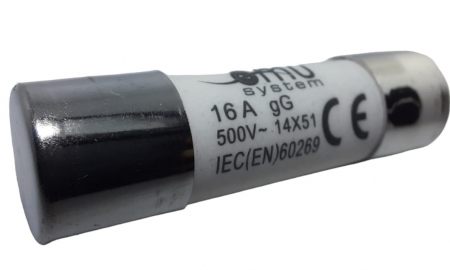 Set 10 sigurante 14x51 16A fuzibile cilindrice ceramica 500V AC gLgG [1]