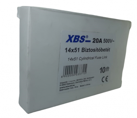 Set 10 sigurante 14x51 20A fuzibile cilindrice ceramica 500V AC gLgG [3]