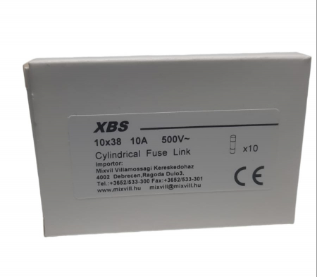 Set 10 sigurante 10x38 10A fuzibile cilindrice ceramica  500V AC gG [3]