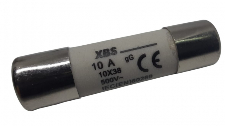 Set 10 sigurante 10x38 10A fuzibile cilindrice ceramica  500V AC gG [1]