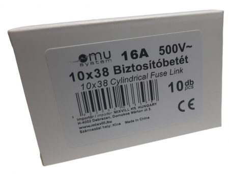 Set 10 sigurante 10x38 16A fuzibile cilindrice ceramica  500V AC gG [4]