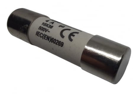 Set 10 sigurante 10x38 4A fuzibile cilindrice ceramica  500V AC gG [1]