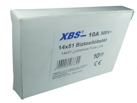 Set 10 sigurante 14x51 10A fuzibile cilindrice ceramica 500V AC gG [4]