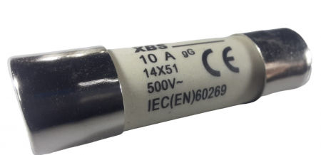 Set 10 sigurante 14x51 10A fuzibile cilindrice ceramica 500V AC gG [3]