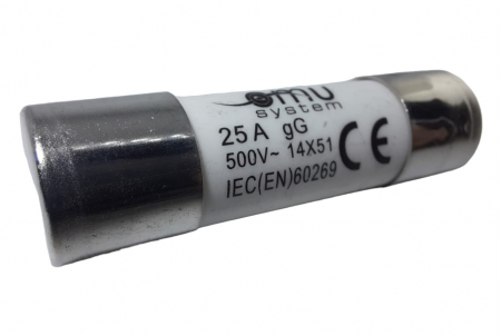 Set 10 sigurante fuzibile cilindrice ceramica 14x51 25A 500V AC gG [1]