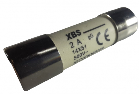 Set 10 sigurante fuzibile cilindrice ceramica 14x51 2A 500V AC gLgG [1]