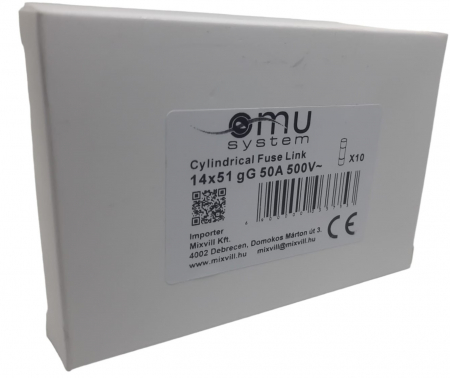 Set 10 sigurante fuzibile cilindrice ceramica 14x51 50A 500V AC gG [3]