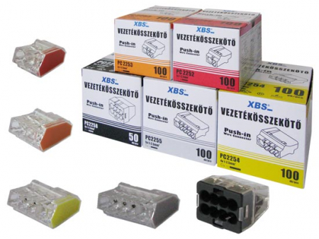 Set 100 buc clema legatura 5 fire conectare rapida 1-2.5mm2 24A [2]