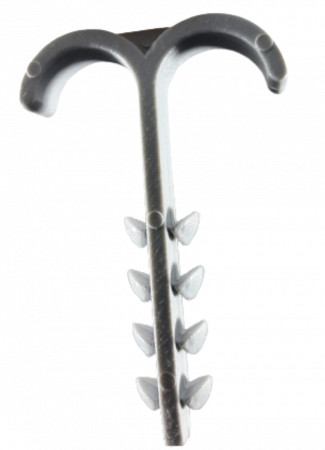 Set 100 buc cleme de perete prindere 12-20 mm cu două brațe strângere cu gaura de 6mm [2]