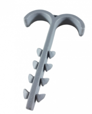 Cleme diverse - Set 100 buc cleme de perete prindere 12-20 mm cu două brațe strângere cu gaura de 6mm