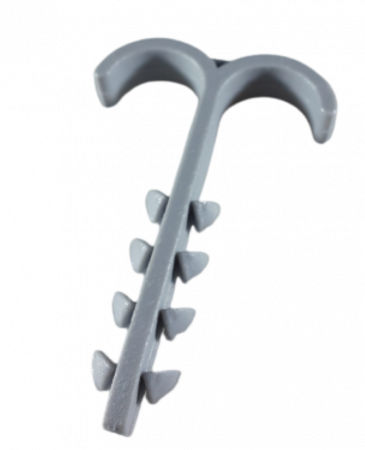 Cleme diverse - Set 100 buc cleme de perete prindere 4-10 mm cu două brațe strângere cu gaura de 6mm