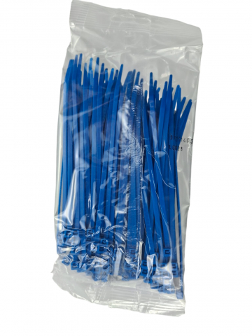 Set 100 buc colier cablu 140x3.6mm din plastic albastru Cobra 9134 [1]