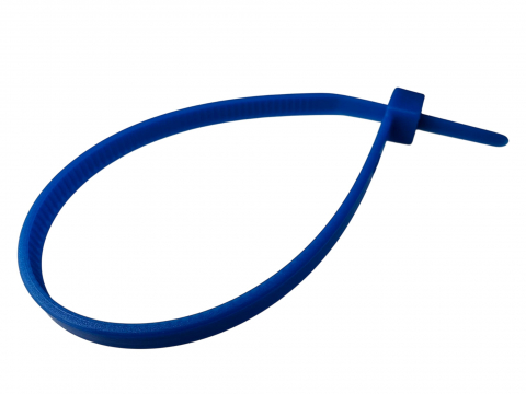 Set 100 buc colier cablu 140x3.6mm din plastic albastru Cobra 9134 [3]