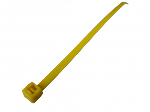 Set 100 buc colier cablu 140x3.6mm din plastic galben Cobra 9132 [2]