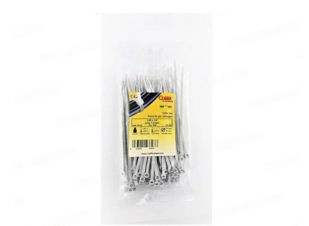 Set 100 buc colier cablu 140x3.6mm din plastic gri Cobra 913A [1]