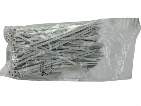 Set 100 buc colier cablu 140x3.6mm din plastic gri Cobra 913A [2]