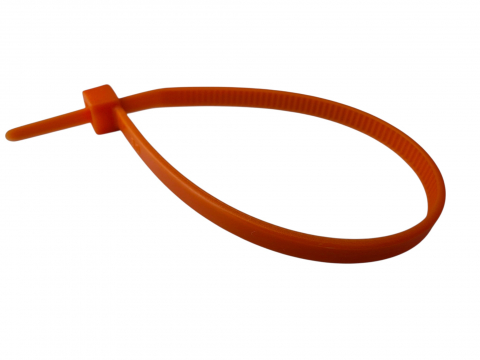 Set 100 buc colier cablu 140x3.6mm din plastic portocaliu Cobra 9137 [2]