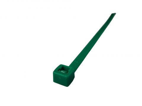 Set 100 buc colier cablu 140x3.6mm din plastic verde Cobra 9135 [3]