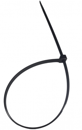 Set 100 buc colier cablu 360x7.6mm din plastic negru rezistenta 54.4kg Cobra 9441 [2]